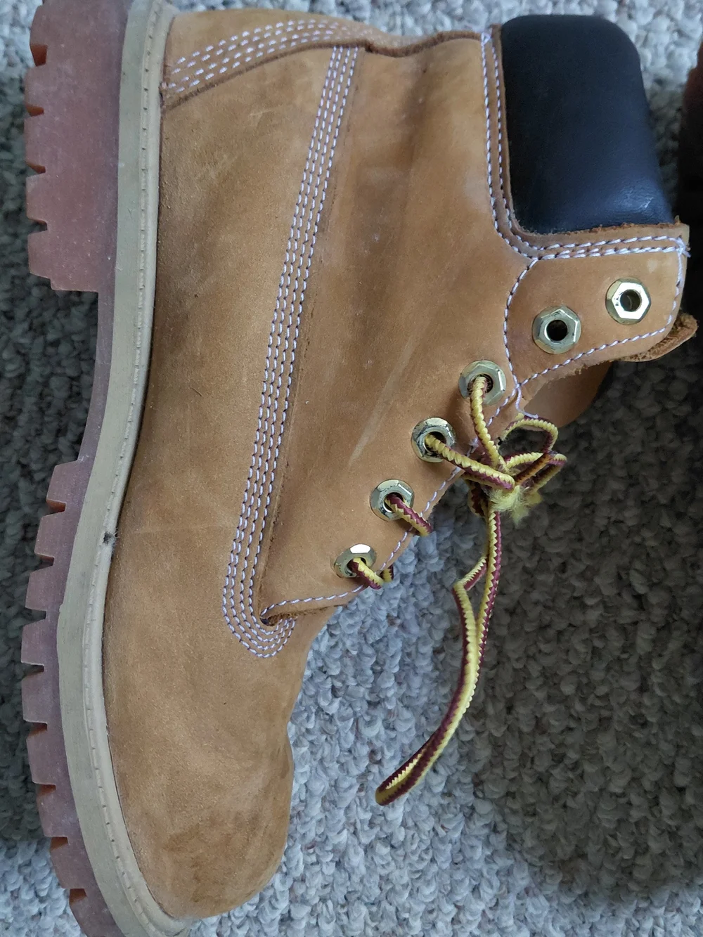 Classic Wheat Work Boots - Tan Suede (Youth 3)